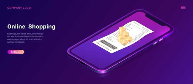 Vector gratuito página de inicio de compras en línea