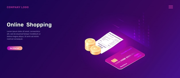 Vector gratuito página de inicio de compras en línea