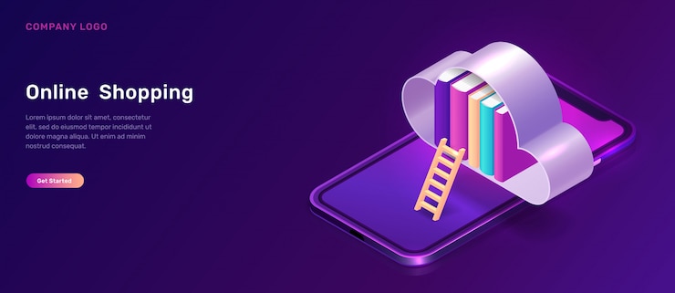 Vector gratuito página de inicio de compras en línea