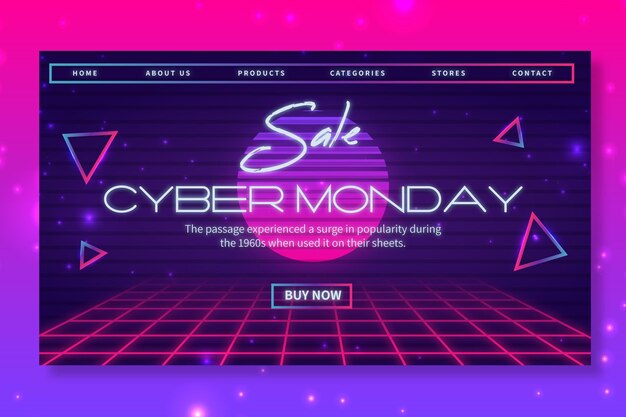 Página de inicio de Cyber Monday