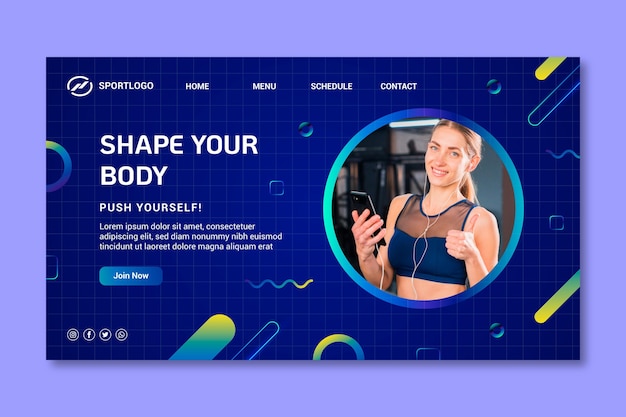 Página de inicio de deportes y tecnología