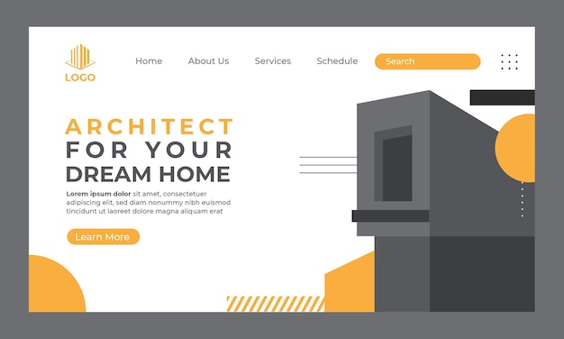 página de inicio de desarrollo de arquitectura mínima