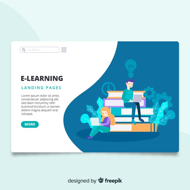 Página de inicio de E-LEARning
