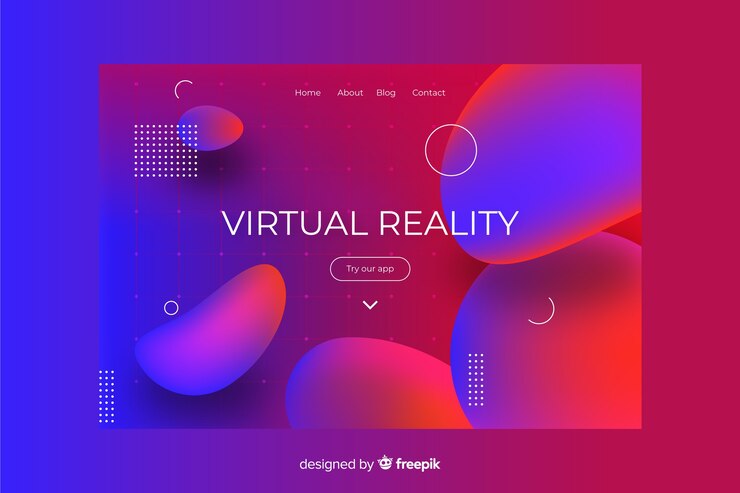 Vector gratuito página de inicio de efecto de gradiente líquido