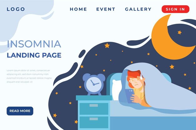 Página de inicio de insomnio