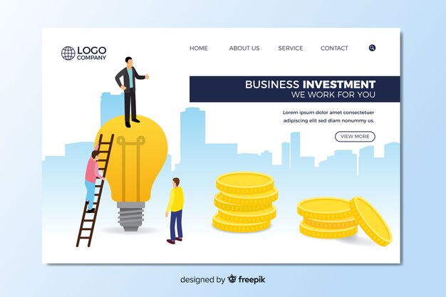 Página de inicio de negocios