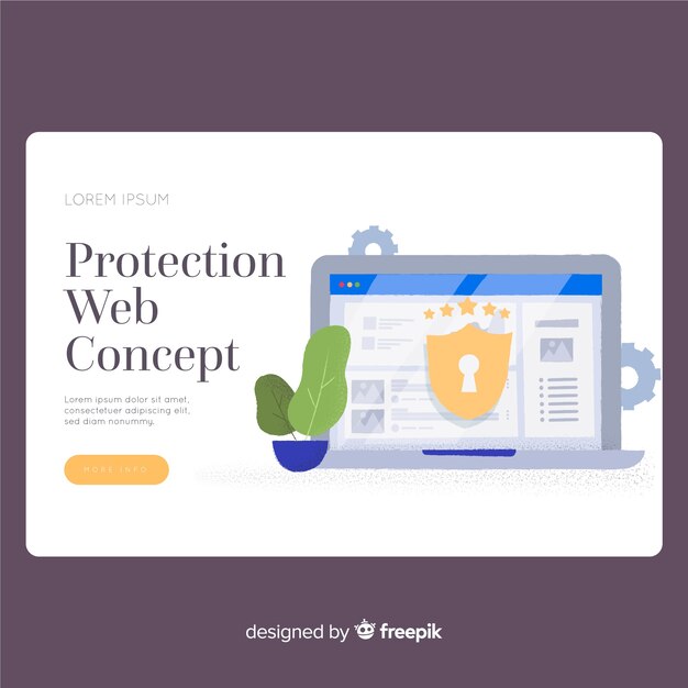 Página de inicio de la página de protección