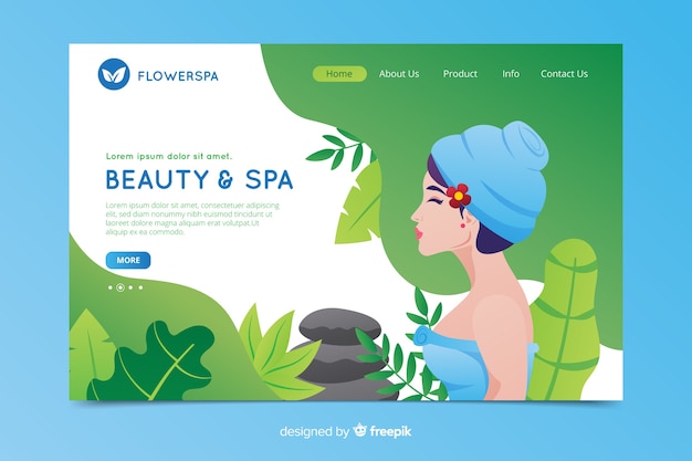 Página de inicio del spa