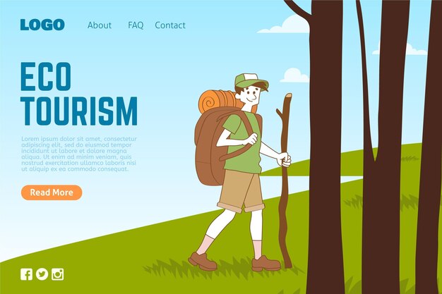 Página de inicio de turismo ecológico