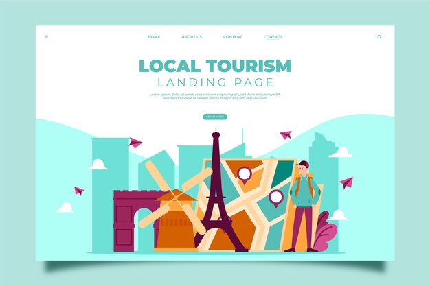 Página de inicio de turismo local