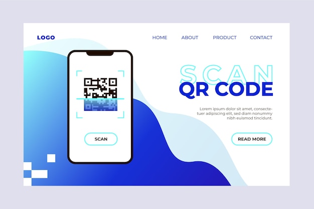 Página de inicio de verificación de código QR