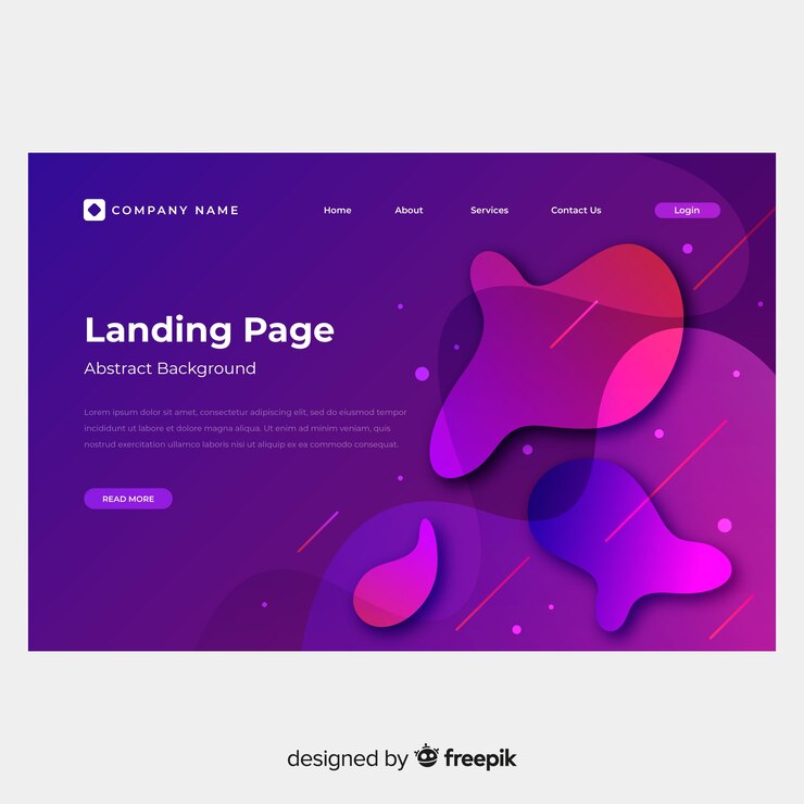 Vector gratuito página de inicio