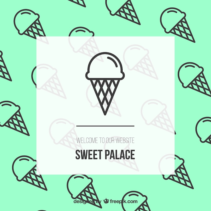Vector gratuito página web palacio dulce