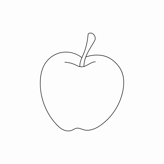 Páginas para colorear de manzana y cereza