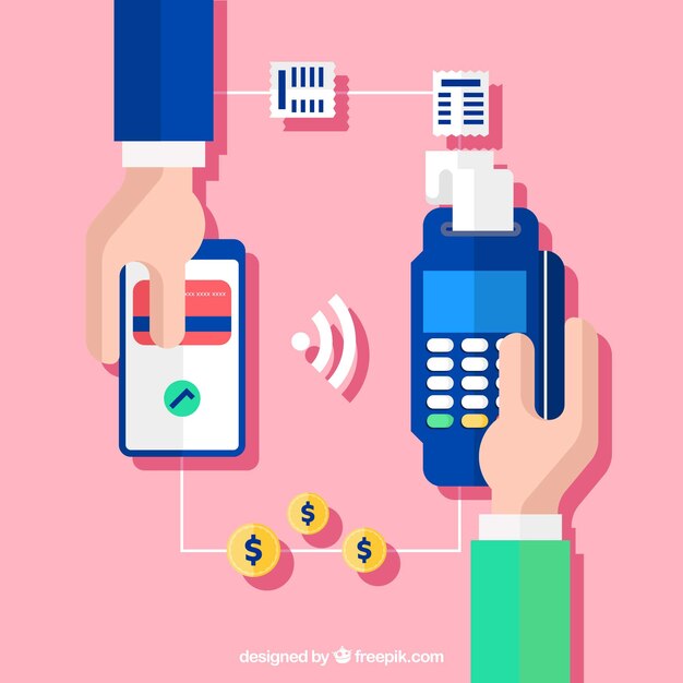 Pago contactless con estilo divertido