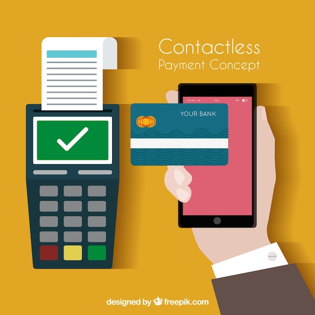 Pago de contactless con tecnología