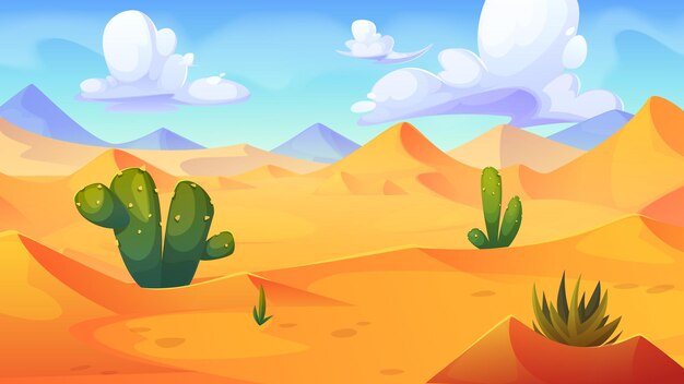 Paisaje del desierto árabe o egipcio