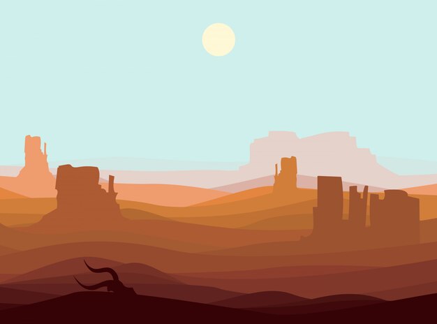 Paisaje del desierto occidental
