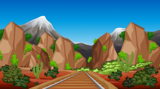 Paisaje de la escena de la naturaleza