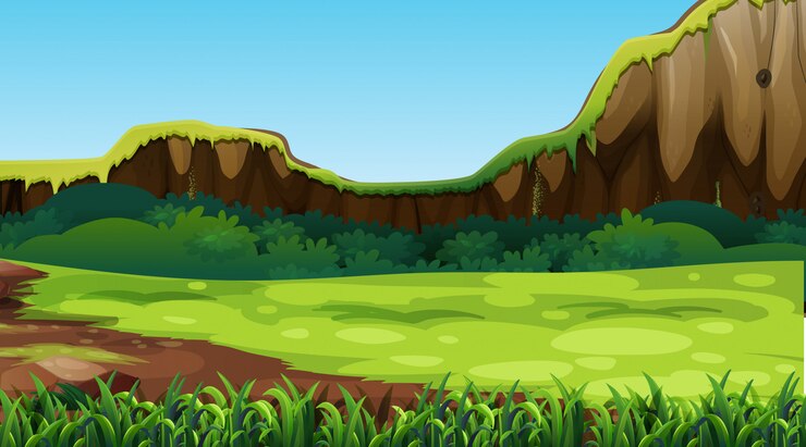 Vector gratuito paisaje natural de fondo vacío