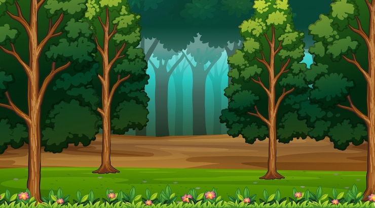 Vector gratuito paisaje de naturaleza vacía