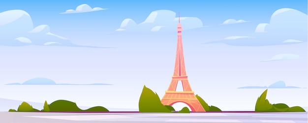 Paisaje de París, Francia horizonte de la ciudad de fondo
