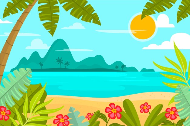 Paisaje de verano - fondo para zoom
