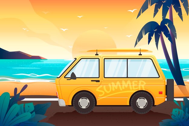 Paisaje de verano - fondo para zoom