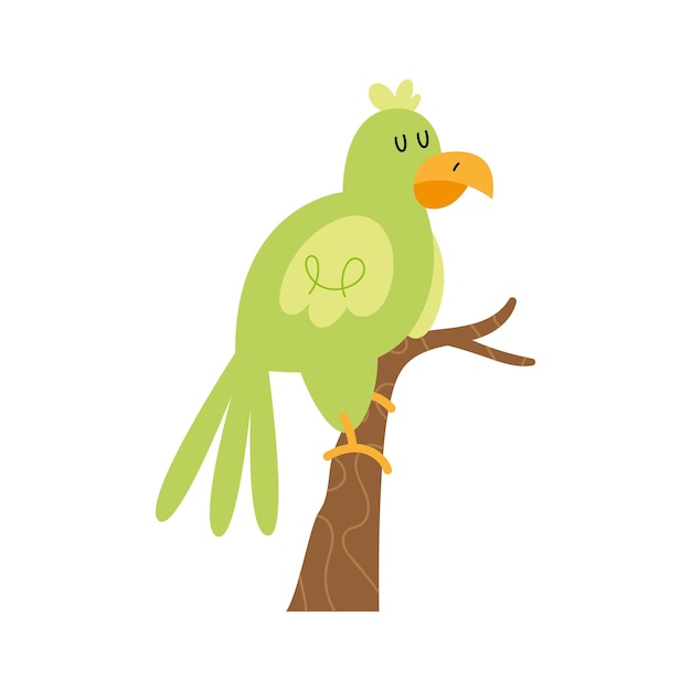 Vector gratuito un pájaro sonriente con un pico