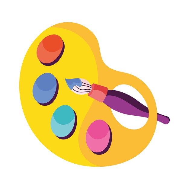 paleta de acuarela de arte