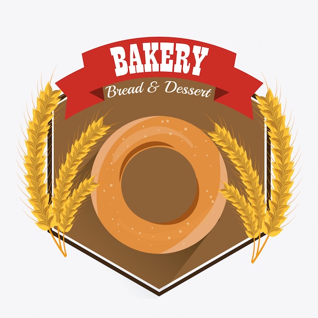 Panadería, postre y diseño de barra de leche.
