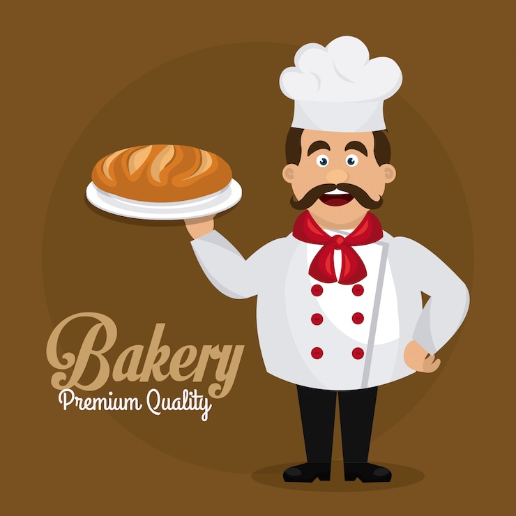 Vector gratuito panadería, postre y diseño de barra de leche.