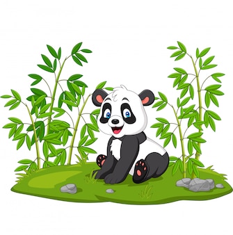 Dibujos Animados Mama Y Bebe Panda En El Arbol De Bambu Vector Premium Dibujos Animados Mama Y Bebe Panda En El Arbol De Bambu Vector Premium