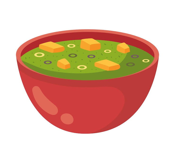 Vector gratuito el paneer de palak indio