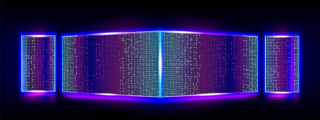 Panel de espectáculo de escenario de pared de fondo de pantalla de luz led