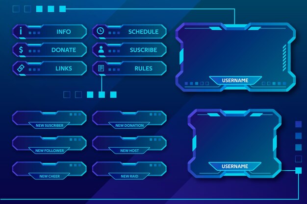 Paneles de transmisión Twitch