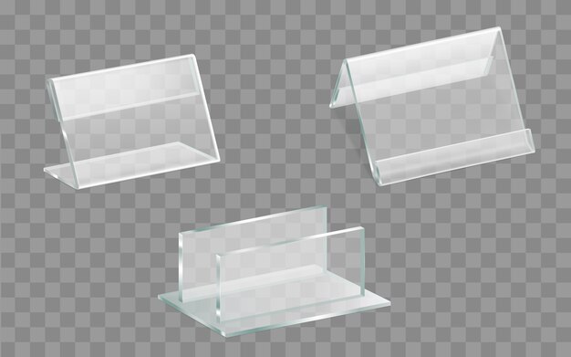 Pantalla de mesa, conjunto de vectores realistas de titular de menú