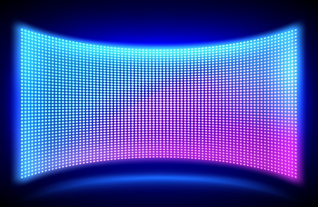 Pantalla de video LED de pared con luces de puntos brillantes