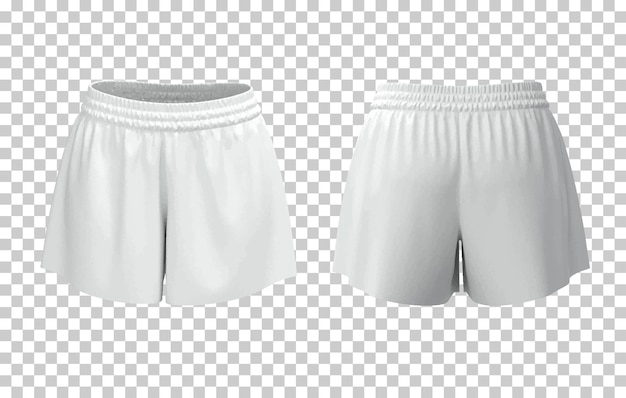 Vector gratuito pantalón corto blanco hombre