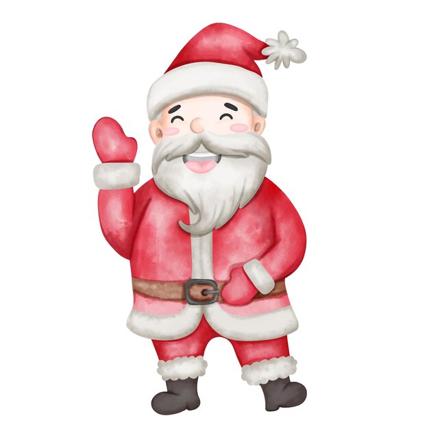 un papa noel con una bolsa de regalos