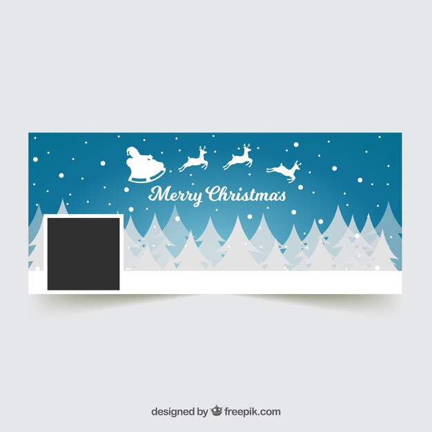 Papá noel viene portada de facebook