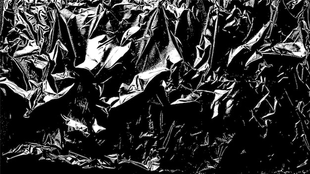 papel de aluminio negro arrugado