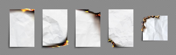 Vector gratuito papel para cuadernos con textura y bordes quemados