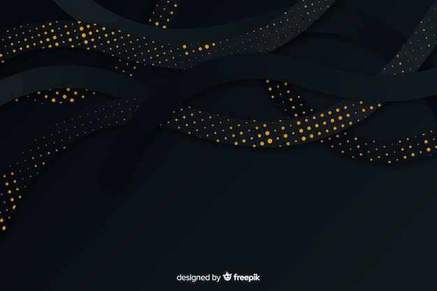 Papel de efecto de semitono de fondo negro