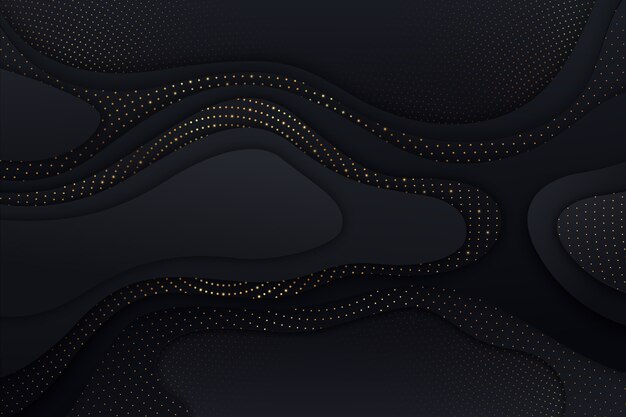 Papel de fondo negro con efecto de trama de semitonos