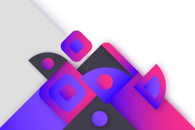 Papel pintado de colores con formas geométricas