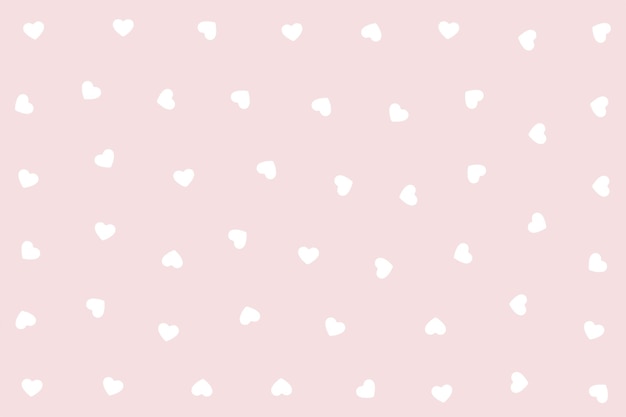 Vector gratuito papel pintado de corazón de estilo polka simple para el mensaje de amor