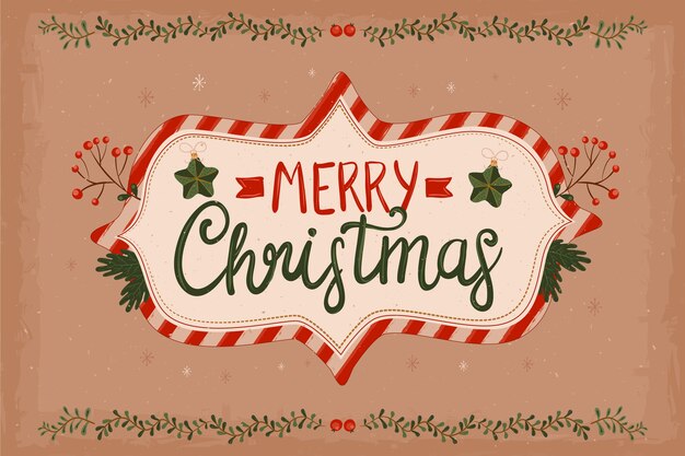 Papel pintado decorativo vintage de navidad