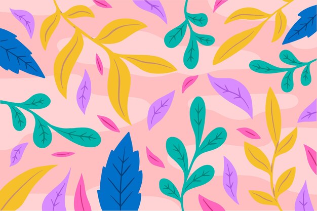 Papel pintado con diseño floral