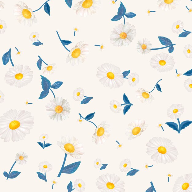 Papel pintado con estampado de margaritas